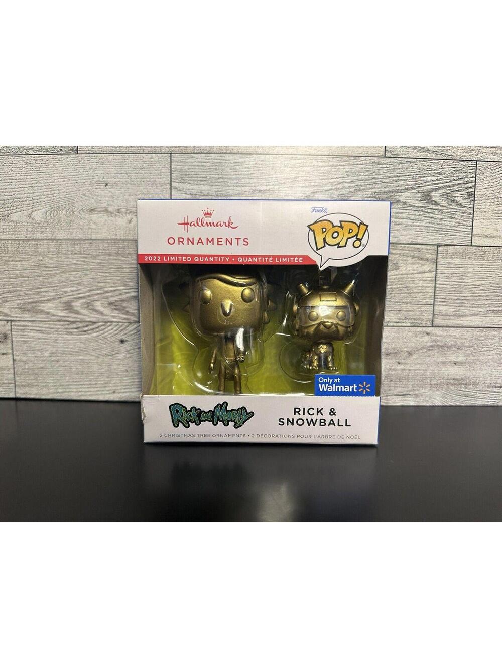 Rick & Morty Hallmark Ornament Funko Pop CHASE Rick & Snowball